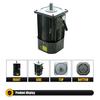 250W Mikro-Wechselstrommotor 110V 220V Einphasen-Asynchronmotor Getriebemotor 15mm Motorwelle 5-1400 U/min 50/60 Hz Für Verpackungsmaschine