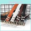 Minimalist Pu Leather Belt For Women With Alloy Buckle For Office Attire