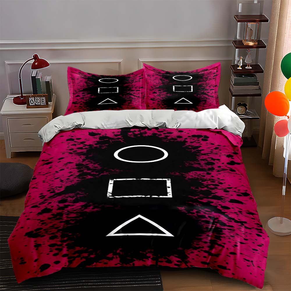 

Geometric splatter design. Bedding Duvet cover sets Duvet covers Pillowcases gifts (1 * Duvet Cover 2 * Pillowcases, without duvet insert) 135x200cm