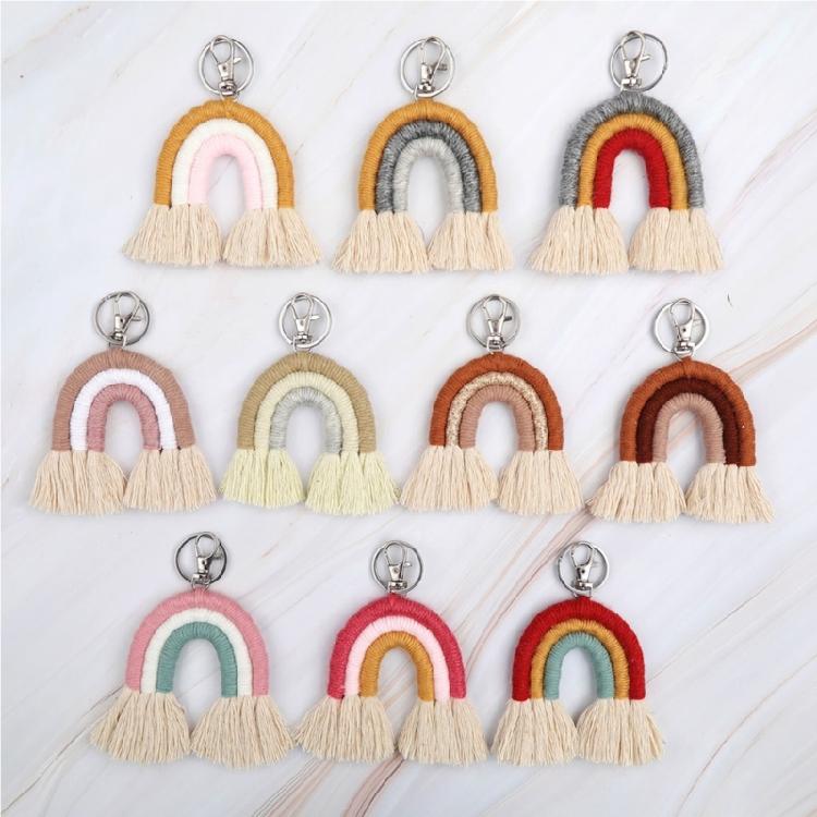 Fashionable Key Accessory Keychain Stylish Bag Ornament Cotton Texture Suitable for Key Bags and Backpack Decorating