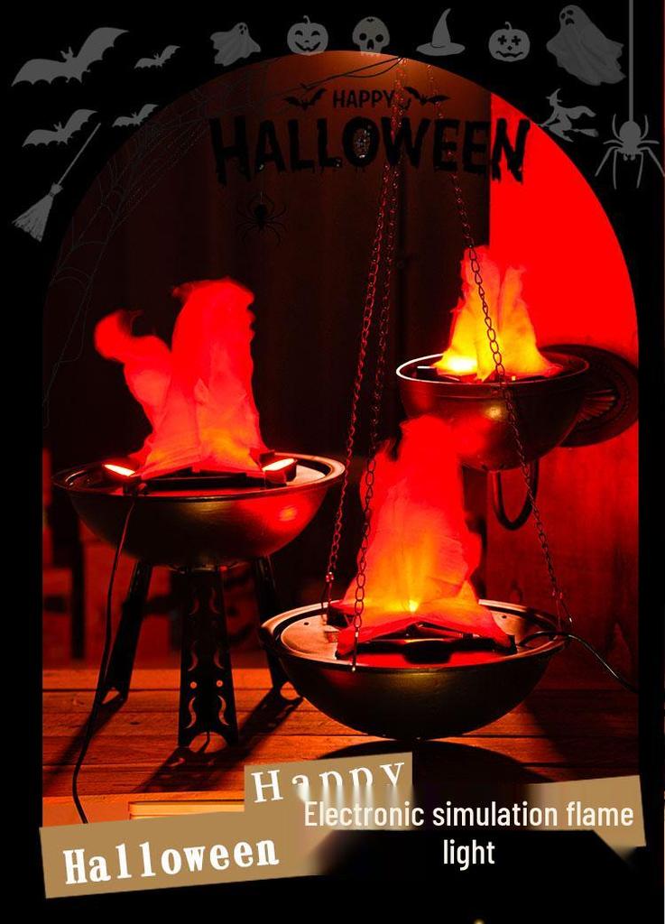 Simulated Flame Lamp for Halloween Haunted House or Bar Decor