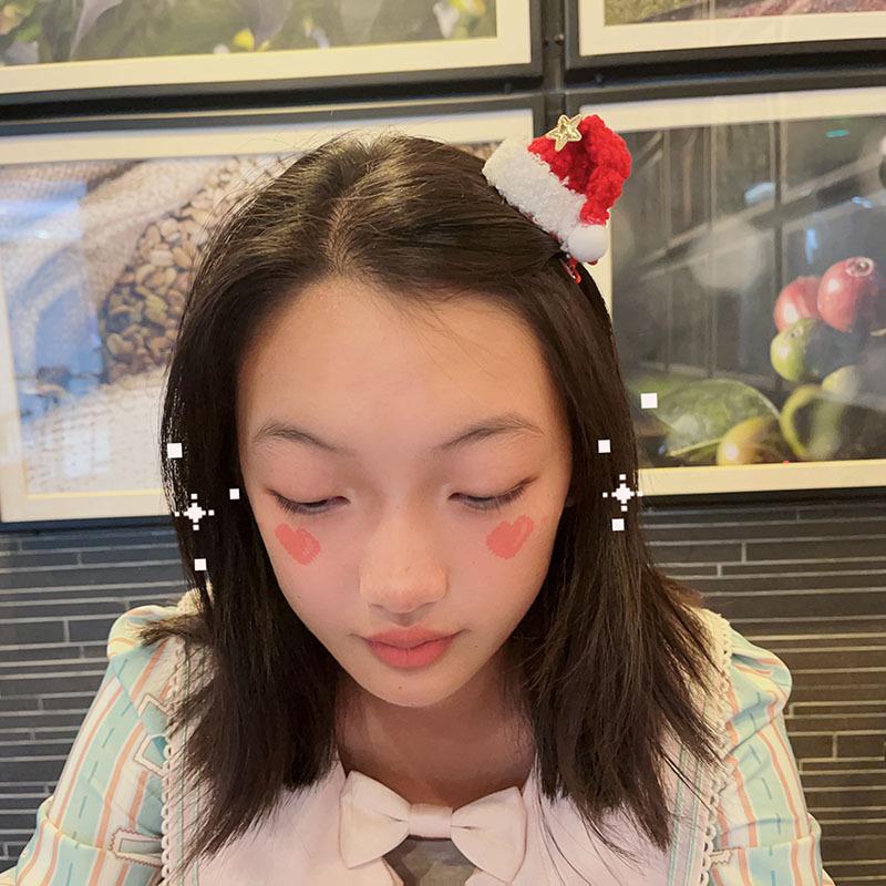 2025 Christmas Antler Hair Clip for Girls - Three-Dimensional Red Party Photo Prop