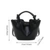 Korean Leather Bucket Bag Small Women’s Handbag Fashion Single Shoulder Bag  Female
