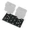1/4 in and 3/8 in Mount Hole Camera Plate with Two Cold Shoe Holders, Metal Expansion Mount for Camera Support Arms and Extra Video Gear