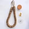 1-10PCS Rustic Rope Toilet Paper Holder No Drilling Adhesive Mounted Bathroom Storage Rack Towel Rack for Home and Hotel