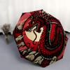 1pc Red Dragon Circular Emblem Umbrella with Plastic Handle,Suitable for All Seasons Home Travel Outdoor UmbrellaDD1263