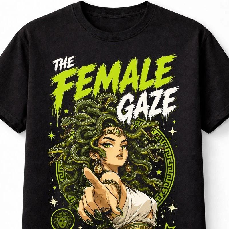 Medusa Female Gaze Greek Mythology Horror Art Unisex TShirt S