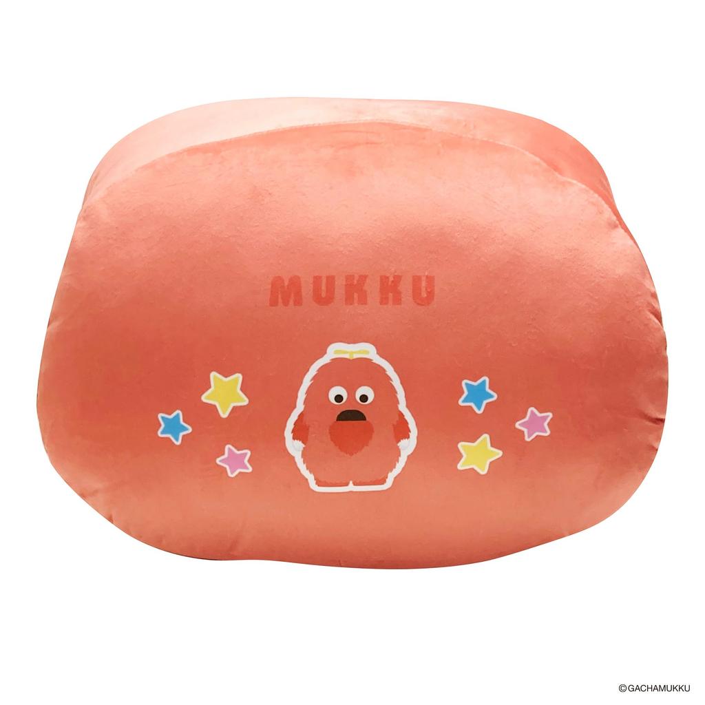 MORIPiLO Gachapin Mukku Body Pillow Hug Cushion 38x25x26cm Soft Plush Nap Toy Red