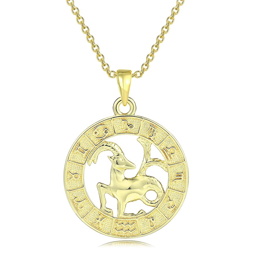 

12 Constellations Necklace For Women Horoscope Zodiac Sign Aries Leo Gold Color Pendant Choker Chain Friend Gift Jewelry N534