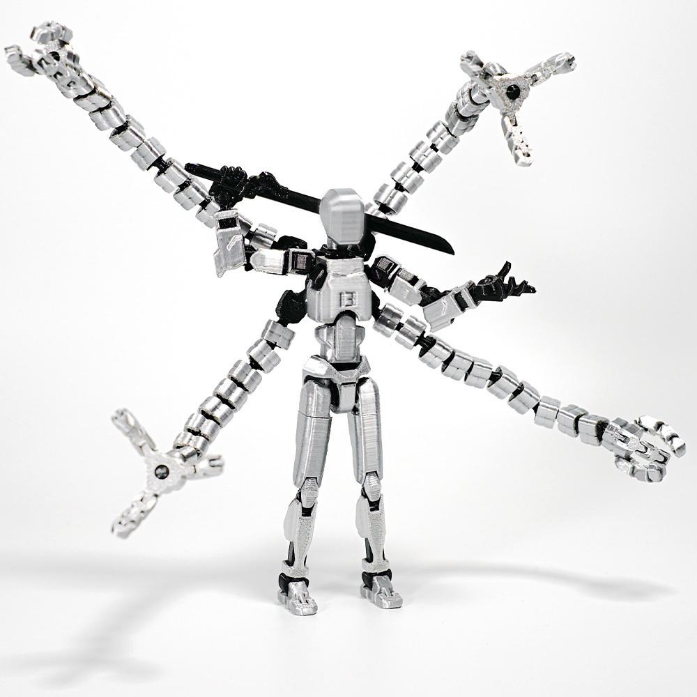 3D Printed Mannequin Dummy 13 Tentacle Series Toys Action Figures Multi-Jointed Movable Shapeshift Robot Parent Child Games