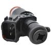 Single Black Fuel Injector, Metal & Plastic Constructed, Compatible with Car Engines