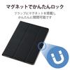 ELECOM iPad 10.2 9th/8/7th Generation (2021/2020/2019) Case Auto Sleep Compatible 360 ??Degree Rotation Soft Leather Black TB-A19RWVSMBK