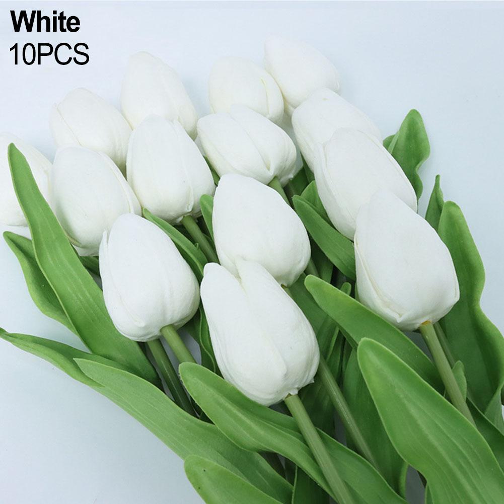 10 stuks Levenschtechte Kunsttulpen voor Tafeldecoratie Portiek Raamdecoratie
