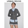 UR Women's College Style Faux Two-Piece Shawl Knit Top