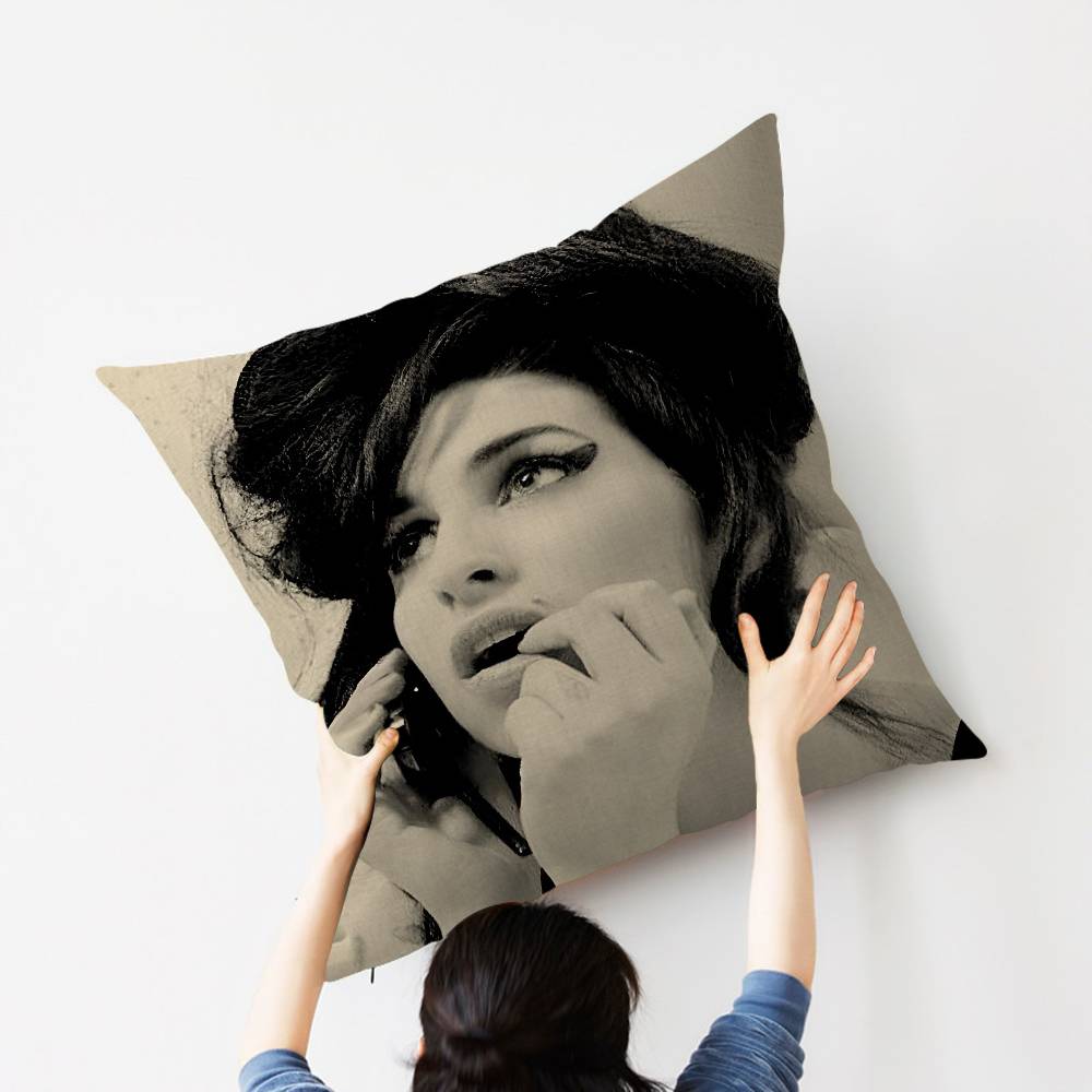 Famous Music Singer Amy Winehouse Pillow Anime Pillow Sofa Bed Head Pillow Cover Cushion Cover 45x45 cm Fashion