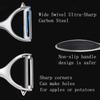 Stainless Steel Vegetable and Fruit Peeler Set, Non-Slip Handle, Gray, Chemical Peeler