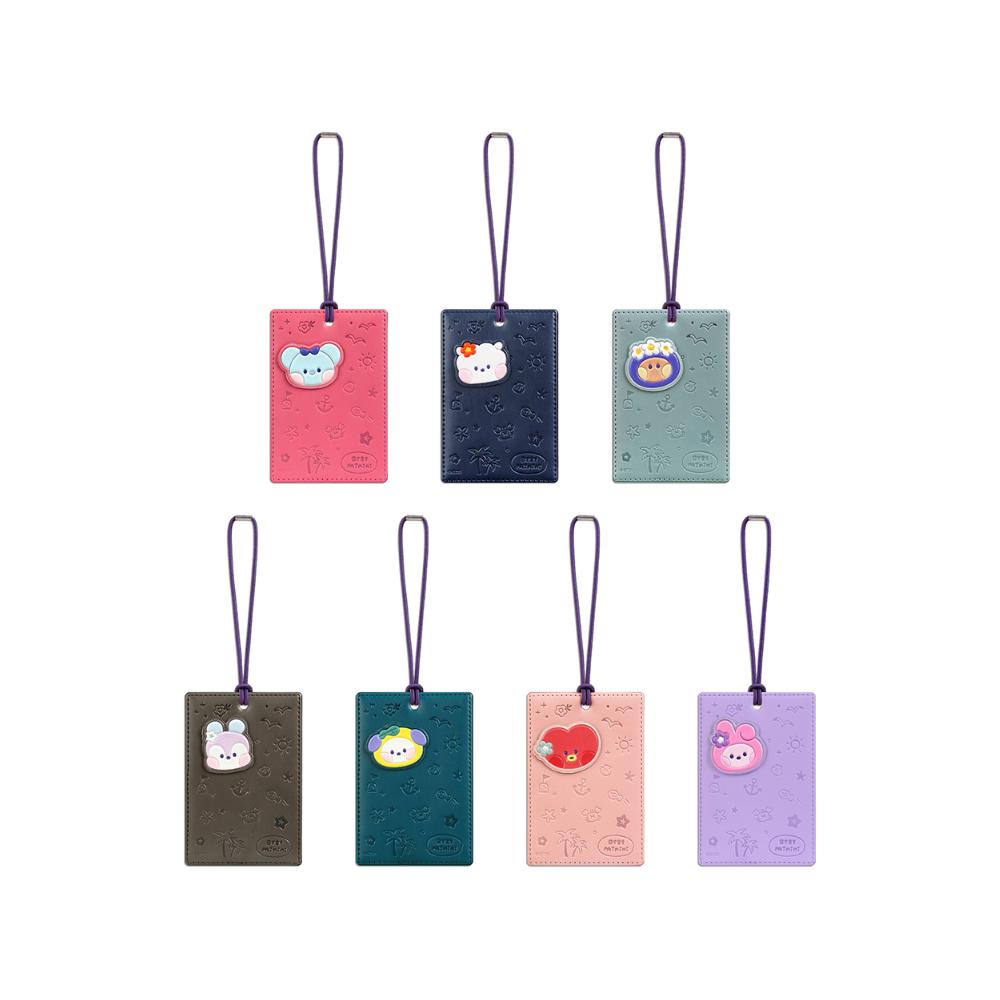 

BT21 Кожаная нашивка Travel Tag Vacance ver.