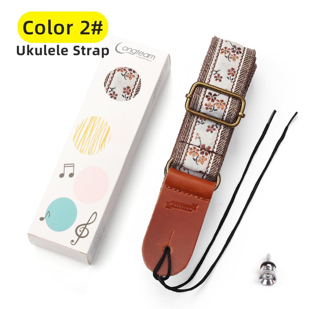 Longteam Embroidered Ukulele Strap