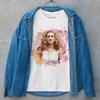 Vintage Retro Carrie Bradshaw Fan Art Sex and the City Fans Unisex Passform T-Shirt