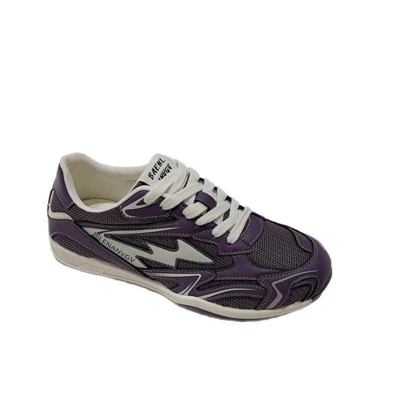 [Yushilai] 2025 autumn retro dad shoes women's versatile fashion silver laser casual sports shoes women