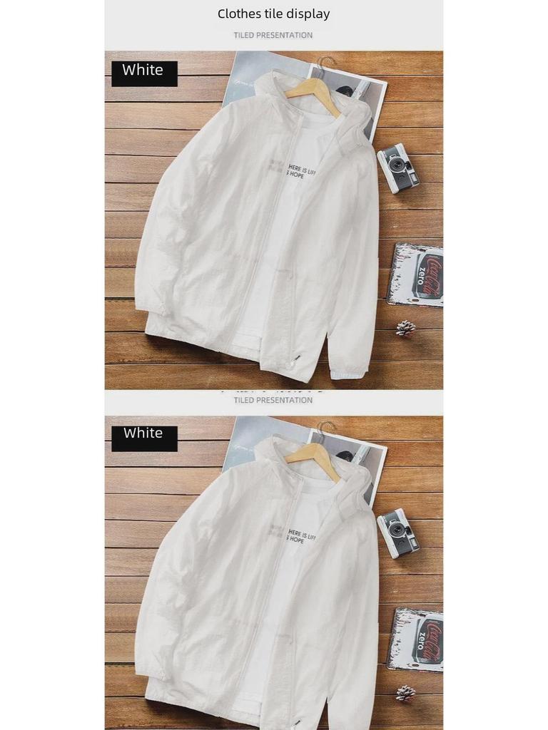 Men's Summer Breathable Ice Silk Sun Protection Fishing Jacket