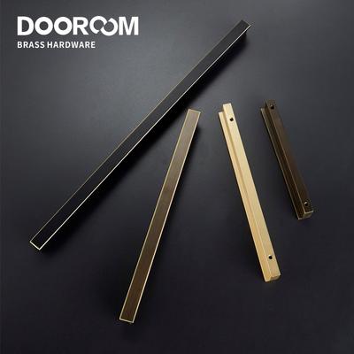 Dooroom Zoe Messing Möbelgriffe Lang Modern Matt Kleiderschrank Kommode Schrank Schranktür Schubladengriffe Knöpfe