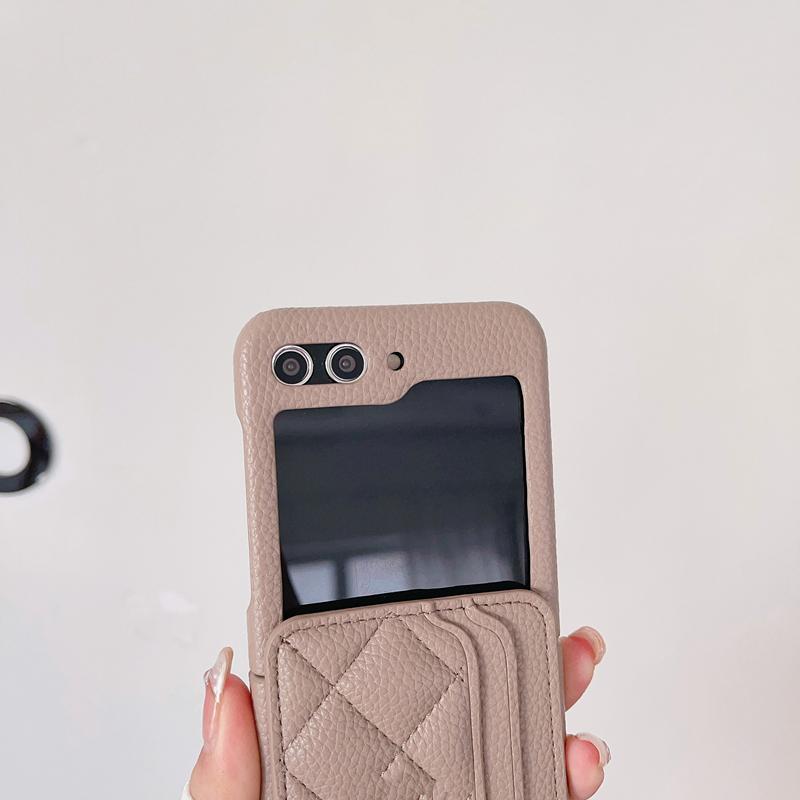 Crossbody Wallet Cards Solt Leather Case For Samsung Galaxy Z Flip 5 4 3 5G Flip5 Flip4 Long Lanyard Purse Pocket Bag Cover