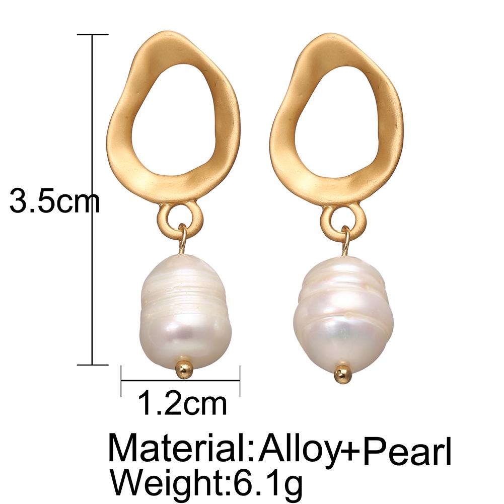 Women Imitation Pearl Simple All-matching Fashion Earrings