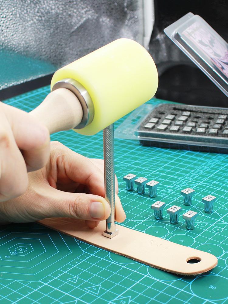 1set Leather Stamping Printing Punch Tool Set, English Capital Letter & Number Puncher, DIY Leather Craftsmanship Carving Tool