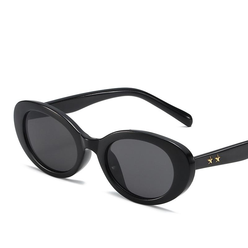 Luxury Brand Designer Oval Sunglasses Women For Men  Fashion Vintage Trendy Sun Glasses Star Punk Pink Popular Shades Uv400