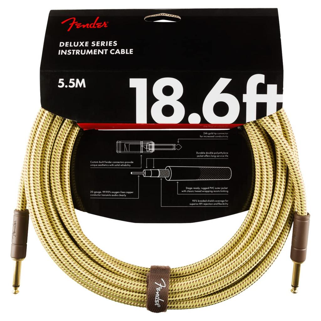 Fender Deluxe Series Instrument Tweed 08 Cable, Straight/Straight, 18.6',