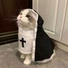 Nun Style Pet Costume Breathing Material Fun Photo Prop For Small And Medium Pets