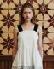 LOVEUSU French Two-Tone Blouse (White)