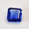 Zertifizierter, 10x10 mm großer, quadratisch geschliffener, natürlicher blauer Saphir (loser Edelstein) für Hochzeiten