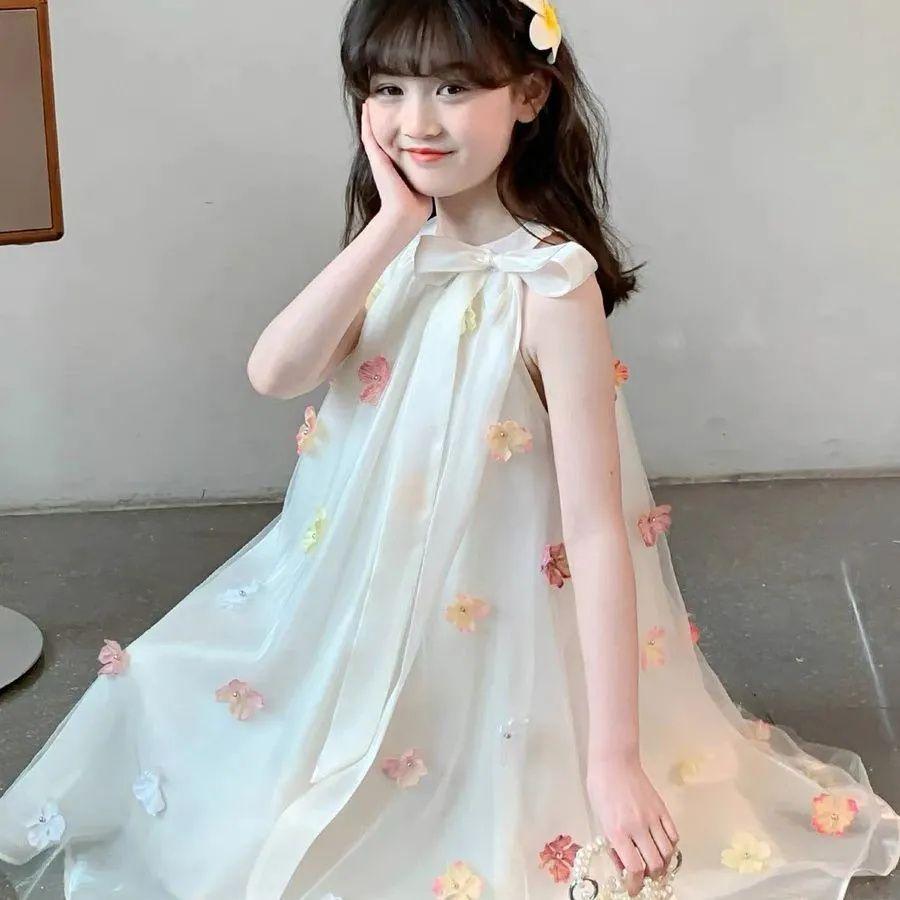 Summer Mesh Vest Dress for Kids Princess Girl Dresses Reviews Many Girls Clothes From 5 6 Years Women's 11 12 Old 8 10 14