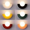 Modern Colorful Macaron Wall Lamp for Kids' Room and Living Room - Nordic Art LED Lighting Fixture