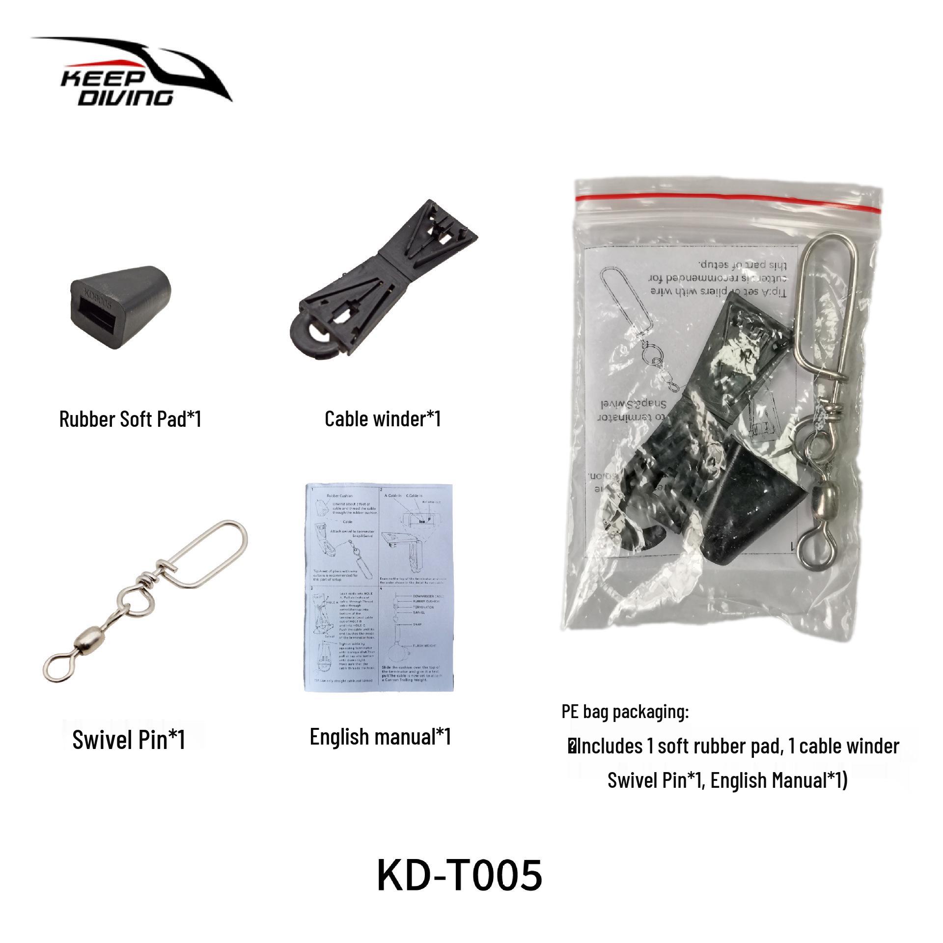 Комплект соединителей для глубоководной троллинговой оснастки