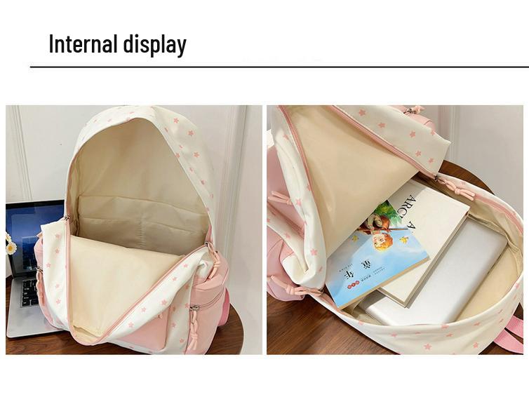 Korean Style Women's Versatile Large Capacity Backpack - Lightweight, Sweet Mori Girl Design for Middle School Students and Travel