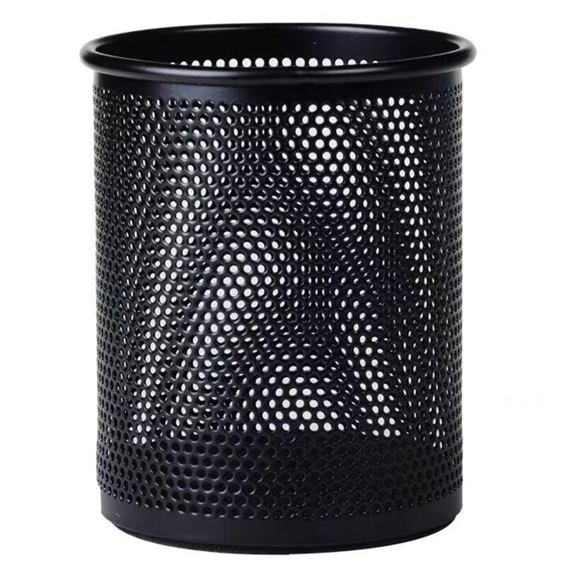 Metal Mesh Pen Holder Square Round Desk Organizer