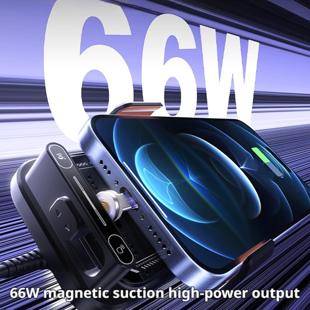 15W Wireless Car Charger with Infrared Sensor Auto Clamping Vent Mount One-Touch Rotation for Secure Fast Charging Accessories