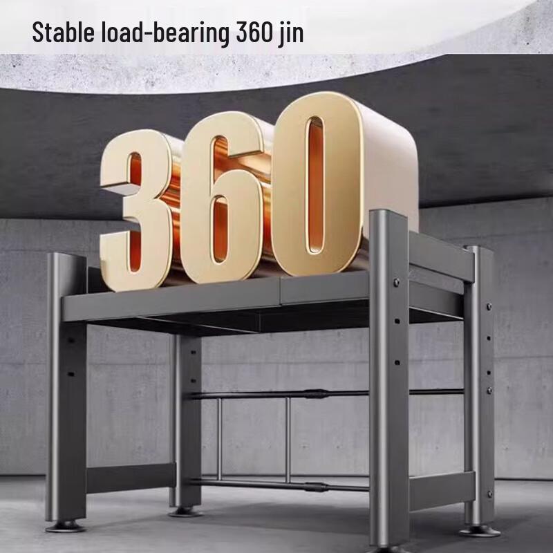 Extendable Double-Layer Countertop Microwave Oven Rack