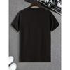 Europäische Größen Herren Geometrisches Print Rundhals-T-Shirt - Leichtes Sommer-Freizeit-T-Shirt mit Lockerer Passform, Kurzen Ärmeln und Maschinenwaschbarem Design