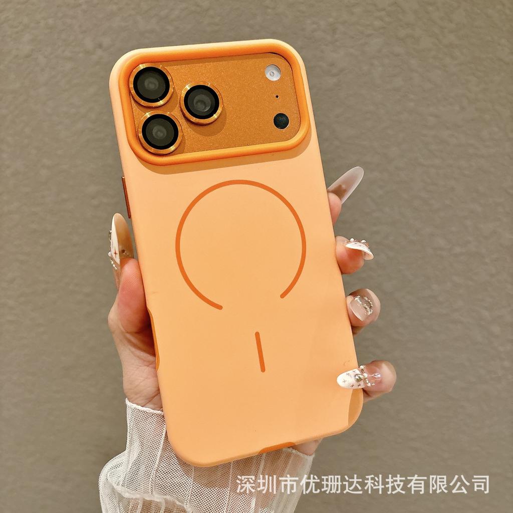 Applicable To iPhone11promax Matte Magnetic Mobile Phone Case Apple 11 Skin Color Contrasting Two-in-one Protective Case 11