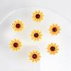 New Sunflower Nail Art Decorations Flat Bottom Realistic Mini Nail Decorations Handmade DIY Hair Clips Earrings Accessories