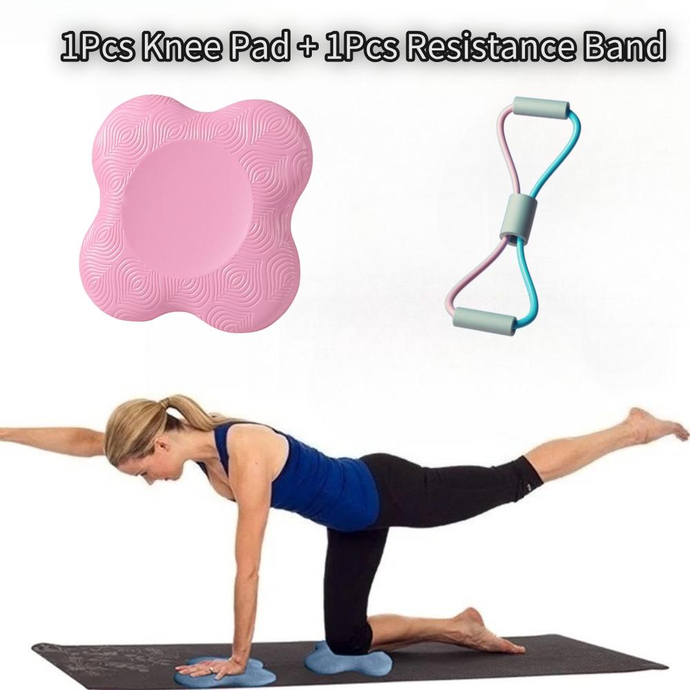 8 Shape Tensioner Tpe Thickened Anti Slip Yoga Kneeling Protective Pad Knee Slow Rebound Non-Slip Sports Fitness Mat Solid Elbow