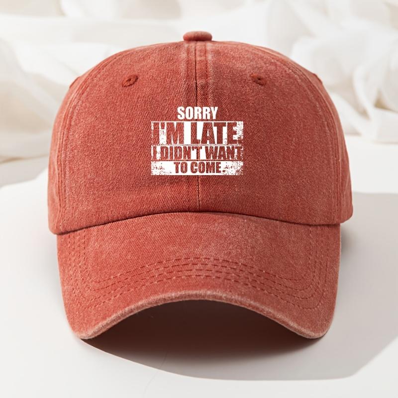 Baseball Cap Stylish Hat Men's Outdoor Baseball Cap Adjustable High Quality Truck Cap Men's and Women's Camping Hiking Fishing Hat