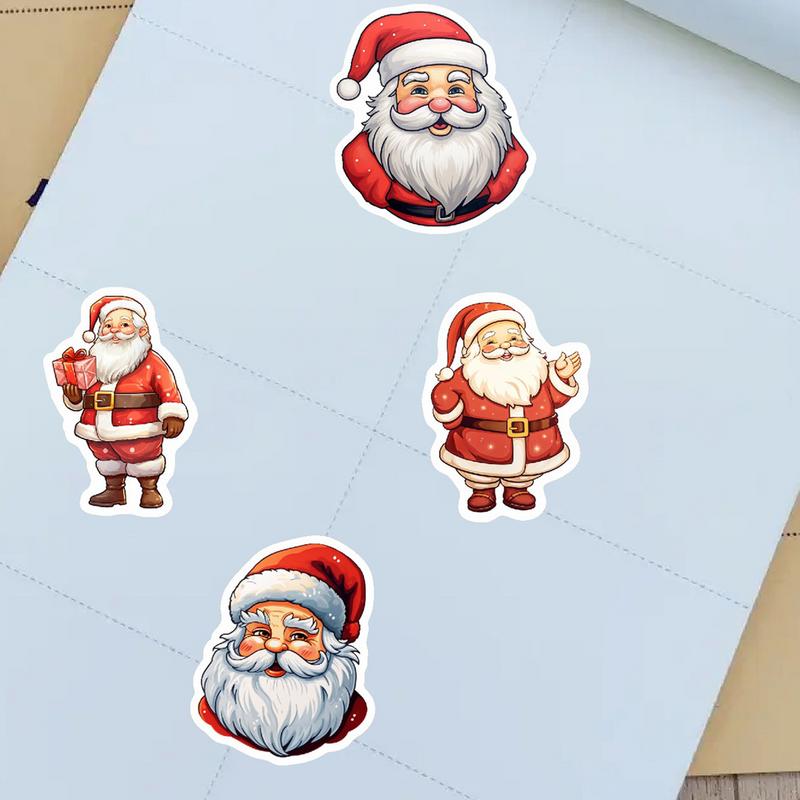 Christmas Holiday Stickers Christmas Santa Claus Envelopes Label Sticker Christmas Party Supplies Label Tag Seal Sticker For