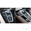 For BMW 5 Series F10 2011-2017 Piano Black Gear Shift Panel Decorative Cover Car Interior Retrofitting Accessories Sticker