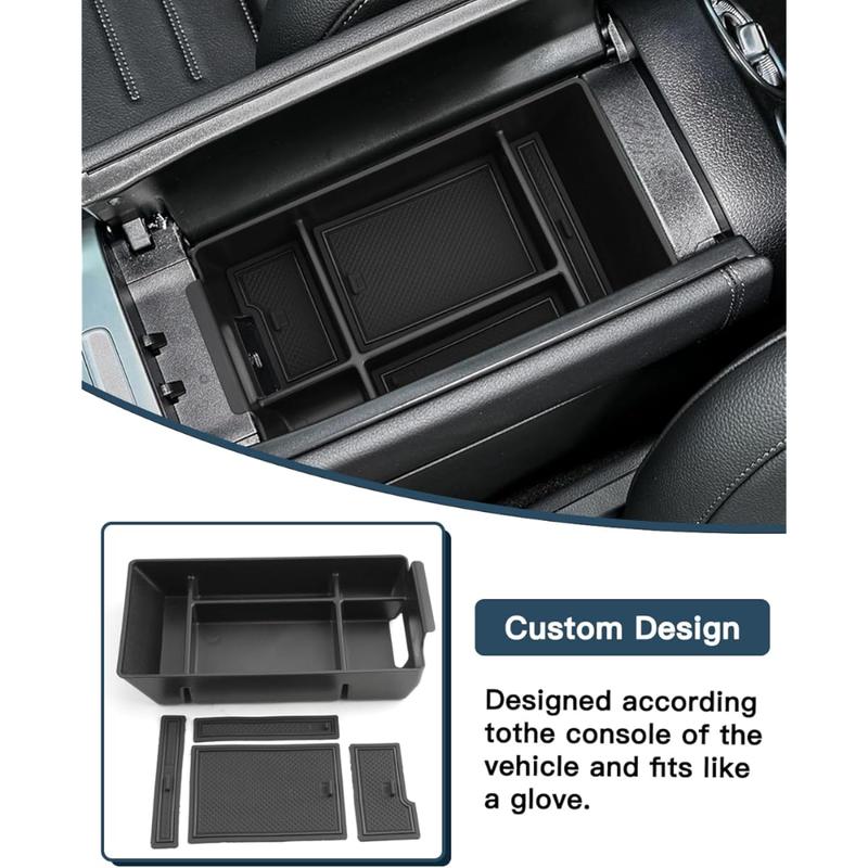 Premium ABS  Center Console Tray For Mercedes-Benz C-Class W206 22-25 Durable Anti-Slip Armrest Storage Box Car Styling
