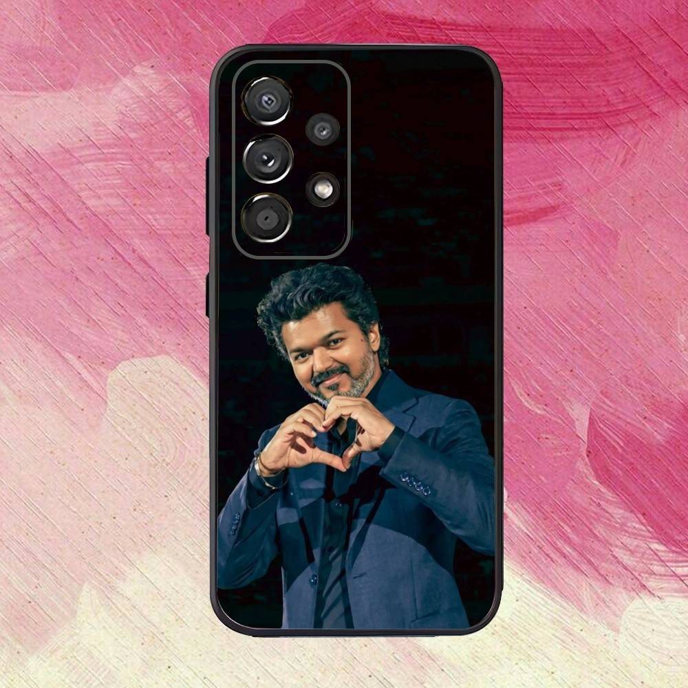 T-Thalapathy TV V-Vijay Phone Case For Samsung S25,S24,S21,S22,S23,S30,Ultra,S20,Plus,Fe,Lite,Note,10,Black Cover
